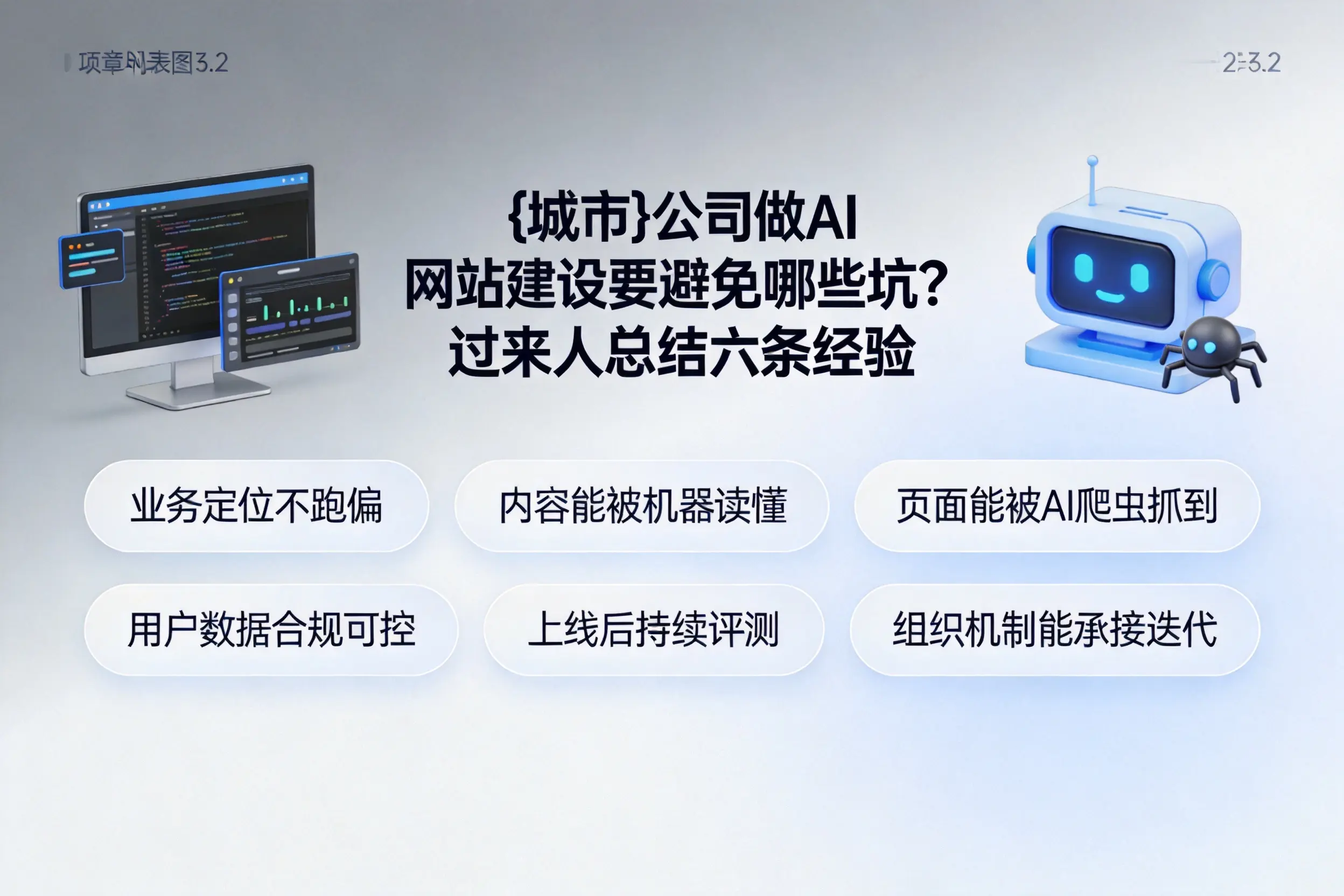 兰州公司做AI网站建设要避免哪些坑？过来人总结六条经验